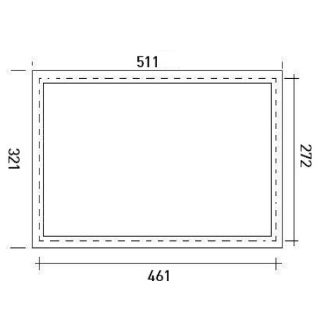 Fenster, rechteckig, Kunststoff, RES, Sektion 35-45 mm, Kingspan, EPCO, wei, klar, Klikverbindung