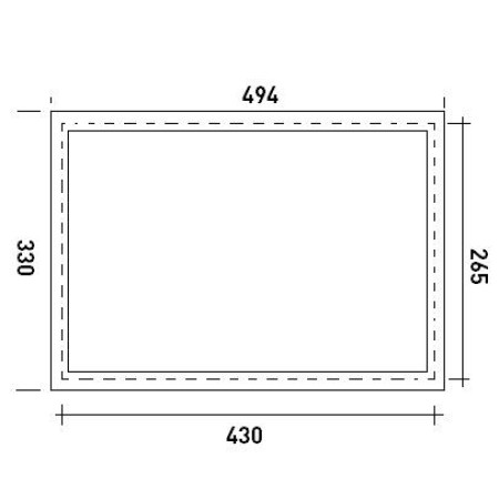 Fenster, rechteckig, Kunststoff, RES, Sektion 40 mm, wei, klar, Klikverbindung