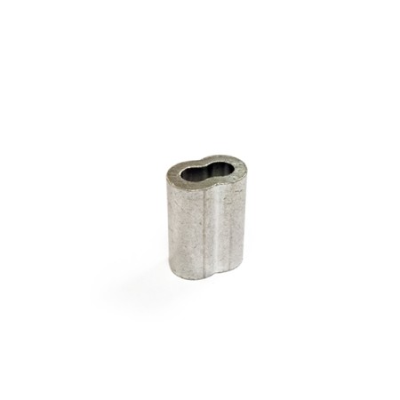 Preßhülse, oval, Aluminium, 4,0 mm