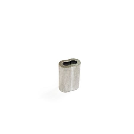 Preßhülse, oval, Aluminium, 3,0 mm