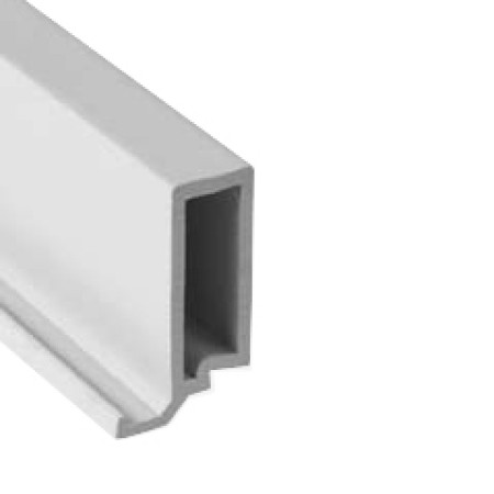 Glaslatte, Aluminium-Glassektionen, PVC schmal L= 2000 mm