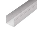 Schlupftürprofil, Aluminium, U-Profil, Sektion 40 mm, h =...