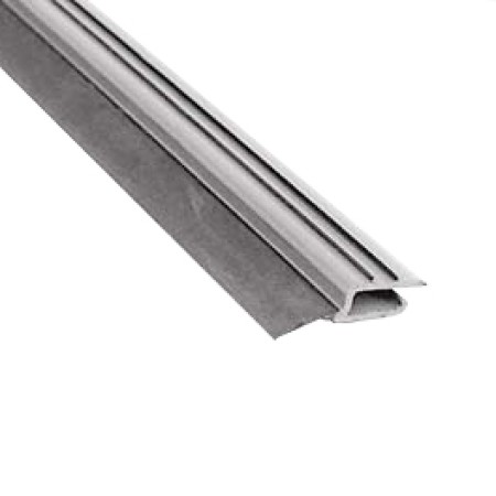 Seitliche Dichtung, PVC hart grau, mit flexiblem TPE, L = 2135 mm