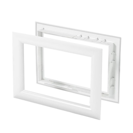 Fenster, rechteckig, Kunststoff, RES, Sektion 35-45 mm, Metecno, Marcegaglia, Italpannell etc., weiß, klar, Klikverbindung